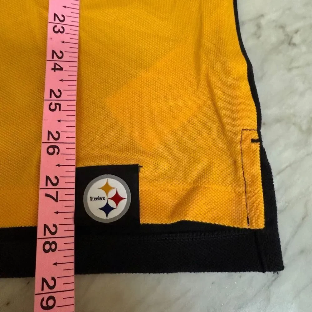 Nike NFL football Pittsburgh Steelers Men's Polo shirt 100% cotton size S NWT